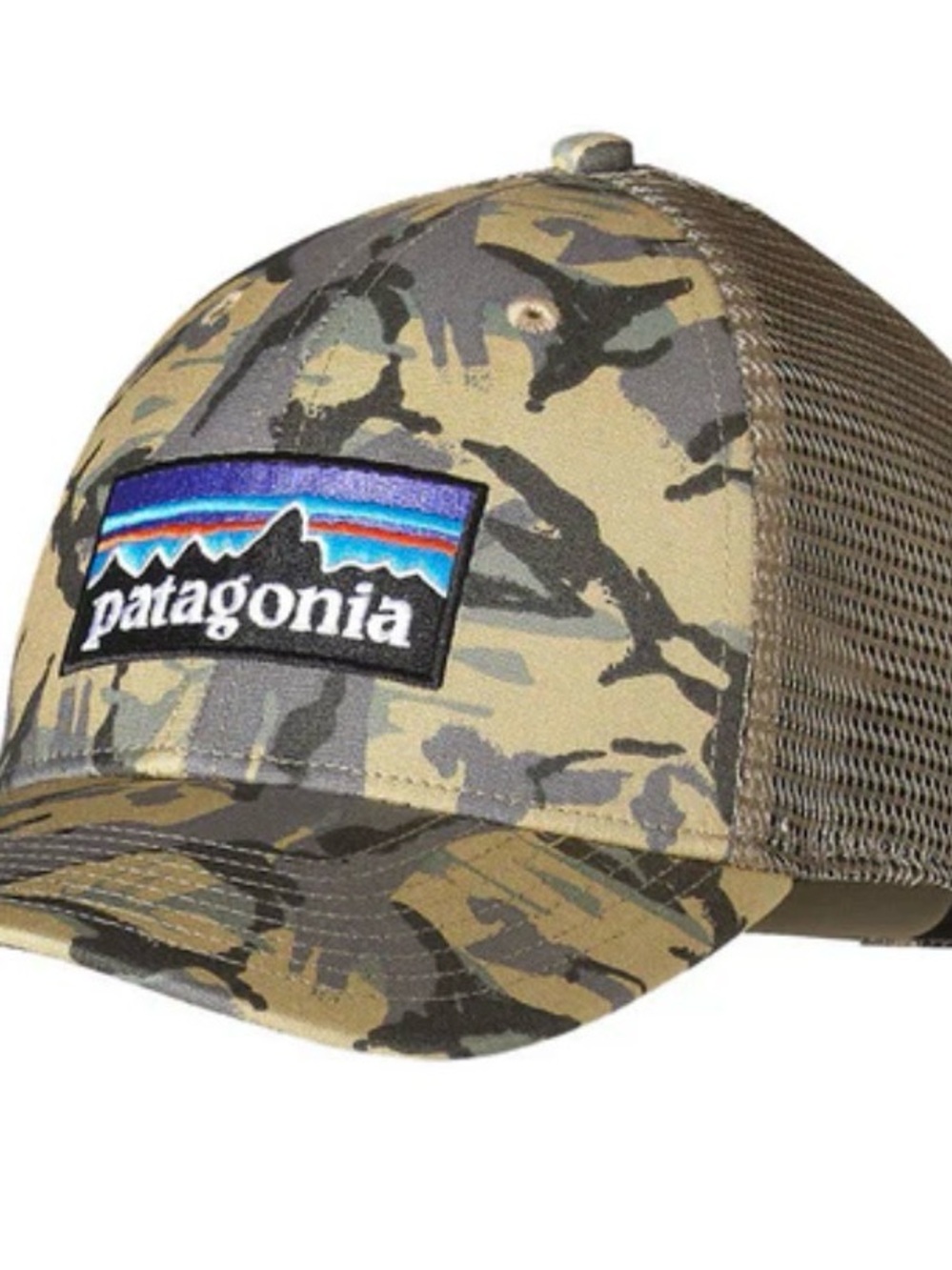 Patagonia Camo Trucker Hat - Green/Tan/Brown